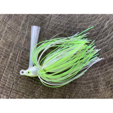 SWIM-N-JIG 3/8-CHART WHITE VENOM