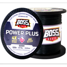 BRAID BOSS POWERPLUS 4X-50LB 600M GREEN
