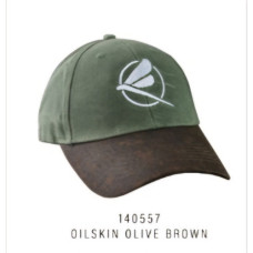 CAP STEALTH OILSKIN OLIVE BROWN