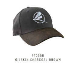 CAP STEALTH OILSKIN CHARCOAL BROWN