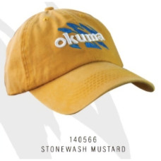 CAP OKUMA STONEWASH MUSTARD