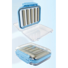 STEALTH FLY BOX D/S CLEAR WP BLUE SML