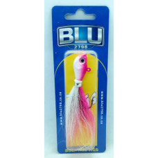 BUCKTAIL JIG 1OZ W/PINK BLU