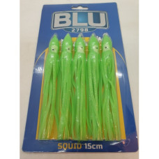 BLU OFFSHORE SQUID 15CM GRN GLOW