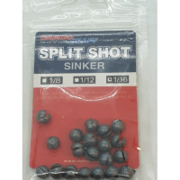WEIGHT SPLIT SHOT SINKER 1/16oz DAMIKI