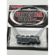 BEAD GLASS CLEAR 10pp 8mm DAMIKI