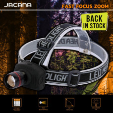 HEADLAMP JACANA FASTFOCUS ZOOM L.E.D