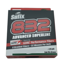 BRAID SUFIX 832 275YDS 63LB 0.33 GRN