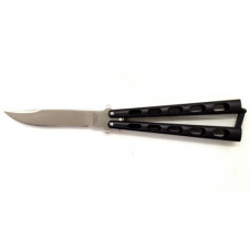 KNIFE ACE BUTTERFLY MATTE BLACK SKELETON