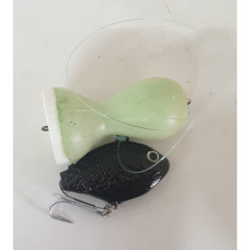 BCP PRERIG SML-GLOW BLACK MINNOW