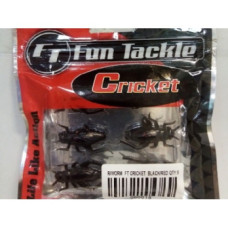 BLACK RED RUBBER CRICKET (6P/P)