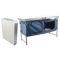 TABLE ALUM FOLDING WITH CUPBOARD