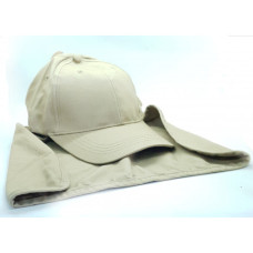 CAP WITH FLAP KHAKI
