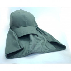 CAP WITH FLAP OLIVE