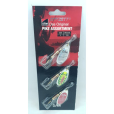 DAM SPINNER ASSTD 3PC #5 12-PIKE