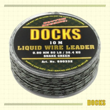DOCKS LIQUID WIRE 80LB SNAKE GREEN