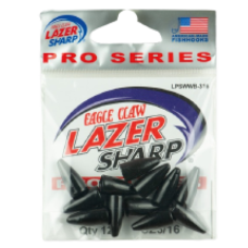 WEIGHT WORM 3/16OZ BLK 12PP-E-CLAW