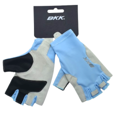 GLOVES BKK HALF FINGER LRG LIGHT BLUE