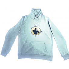 HOODY AFRICAN ANGLING GREY-LRG