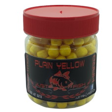 HARD FLOAT PLAIN YELLOW TUB-JUST FISH