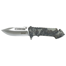 KNIFE CAMO HANDLE/SIL SATIN BLADE