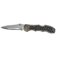KNIFE CAMO BLK TRIM/SATIN BLD