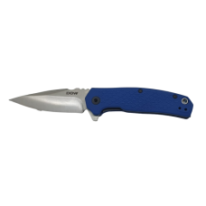 KNIFE BLUE HANDLE/BRUSHED BLADE