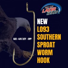 HOOK L093G WORM 4/0 EAGELCLAW