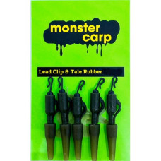 LEAD CLIPS W/T/RUBBER MONSTER CARP