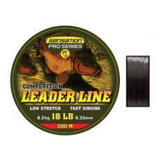 LINE P/SERIES LEADER 30lb 0.45mm 200mBLK