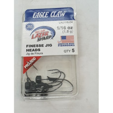 JIGHEAD FIN 1/16 LS BLK E-CLAW