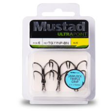 HOOK TREBLE MUSTAD 3X TG77NP-BN #12