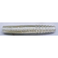 NED WORM CORESHOT-CLEAR-SILVER/WHITE 8PP