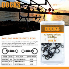 DOCKS ROLLING SWIVEL W/RING #10