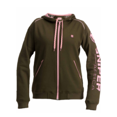 HOODY REACTOR LADY OLIVE/PINK-XL