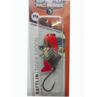 TIGERSPOON RATTLIN 17G-SIL/RED HEAD