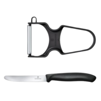 KNIFE SET VIC CLAS 2PC PARING+PEELR BLK
