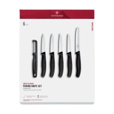 KNIFE SET VICT GIFT BOX 6PC PARING BLK
