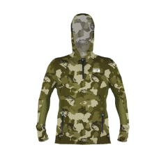 WATAMU INHACE PERF/HOODY OLIVE CAMO-XL