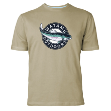 WATAMU T-SHIRT R/BOW TROUT S/S KHAKI-XL