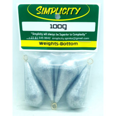 WEIGHT BOTTOM 100G QTY 4-SIMPLICITY