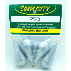 WEIGHT BOTTOM 75G QTY 4-SIMPLICITY