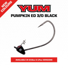 JIG YUM 3/8oz PUMPKIN ED BLACK 4/0