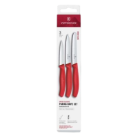 KNIFE SET VIC CLASSIC 3PC PARING RED