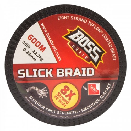 BRAID BOSS SLICK 50LB 8X 600M BRAID BOSS SLICK 50LB 8X 600M
